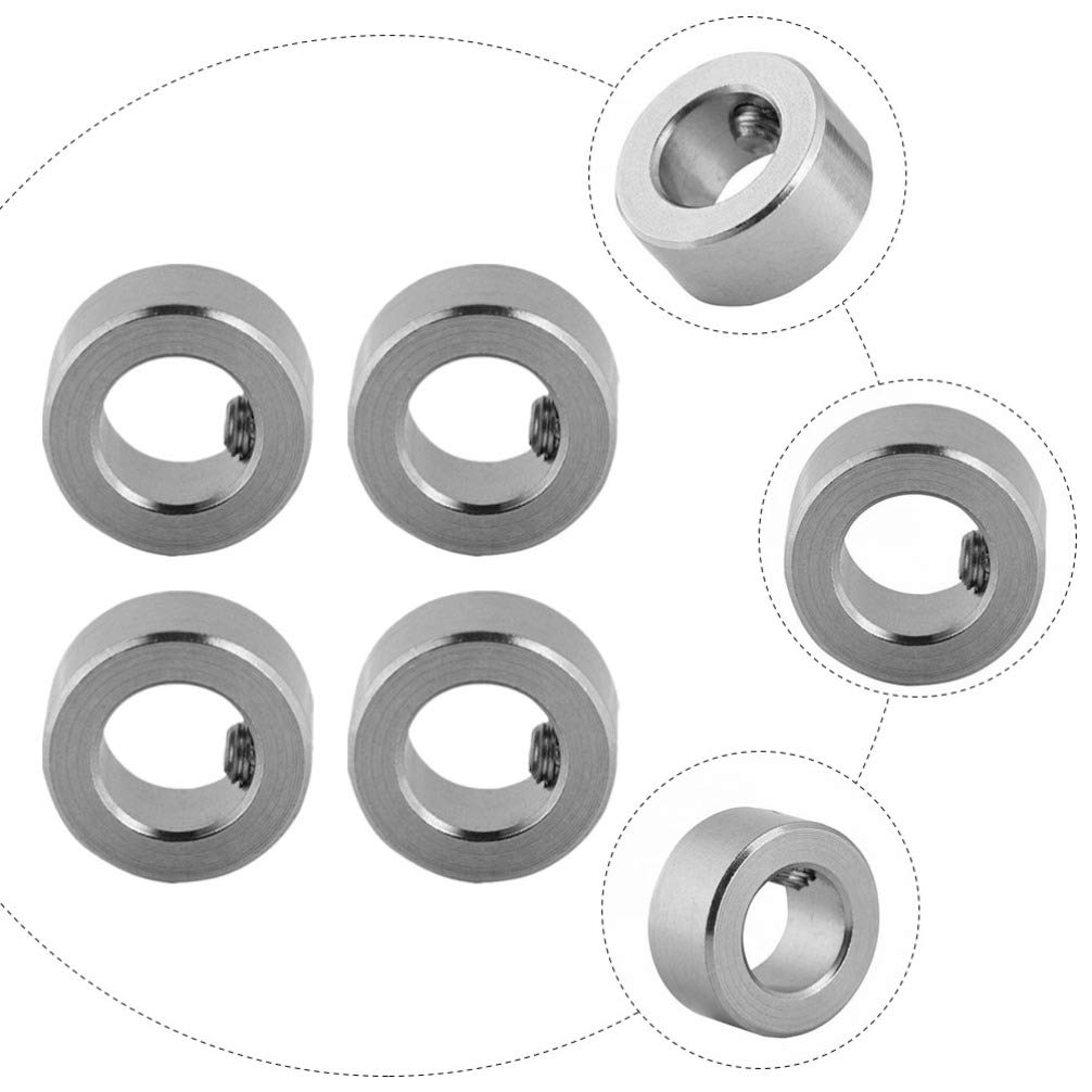 10pcs T8 Steel Nut Lock Collar Guide Screw Shaft Lock for 3D Printer Accessories | Durable Mechanic Gear Shaft Lock Ring | Perfect for 3D Printing, CNC Machines & DIY Projects