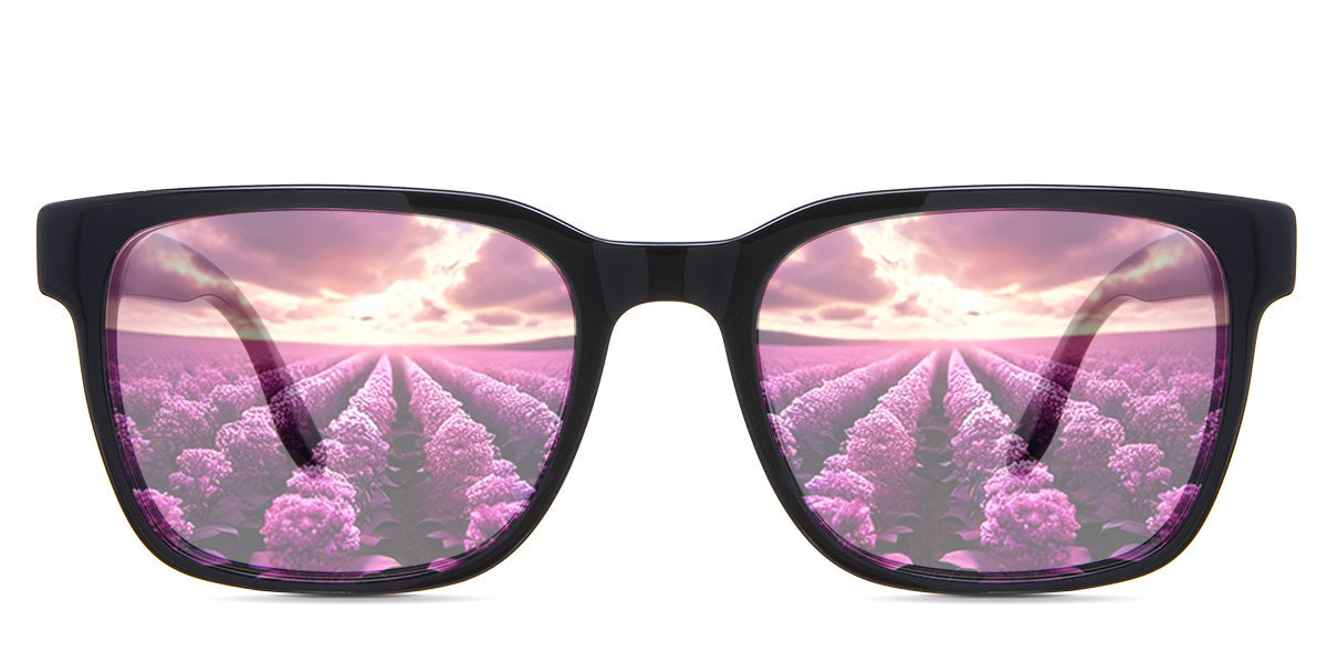 Wells Men's Prescription Tinted Glasses - UV Protection & Blue Light Blocking for Driving, Reading & Outdoor Activities