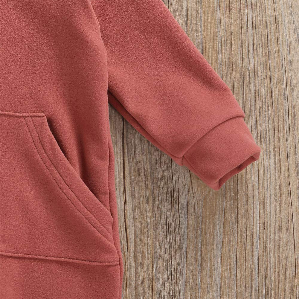 **FYBITBO Baby Boys & Girls Hooded Zipper Jumpsuit - Long Sleeve Warm Onesie Outfit for Fall & Winter - Perfect for Playdates, Outdoor Adventures & Cozy Home Wear**