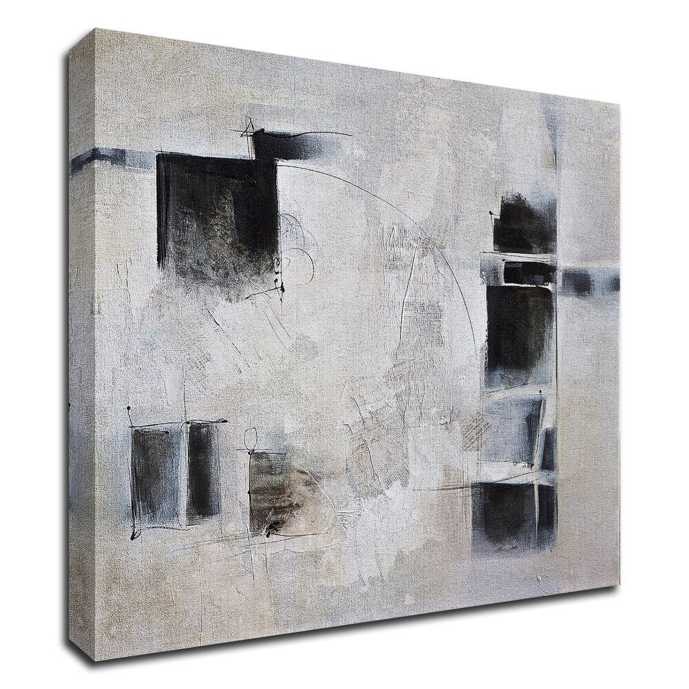 Black and White and In Between by Karen Hale - Premium Canvas Wall Art Print - Ready to Hang - Modern Home & Office Decor - Perfect for Living Room, Bedroom or Office Wall
