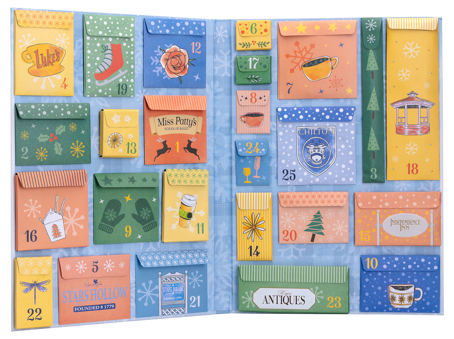 Gilmore Girls Official Advent Calendar 2023 - 24 Days of Festive Countdown with Collectible Trinkets & Quotes - Perfect for Christmas Decor, Holiday Gifting & TV Show Fans