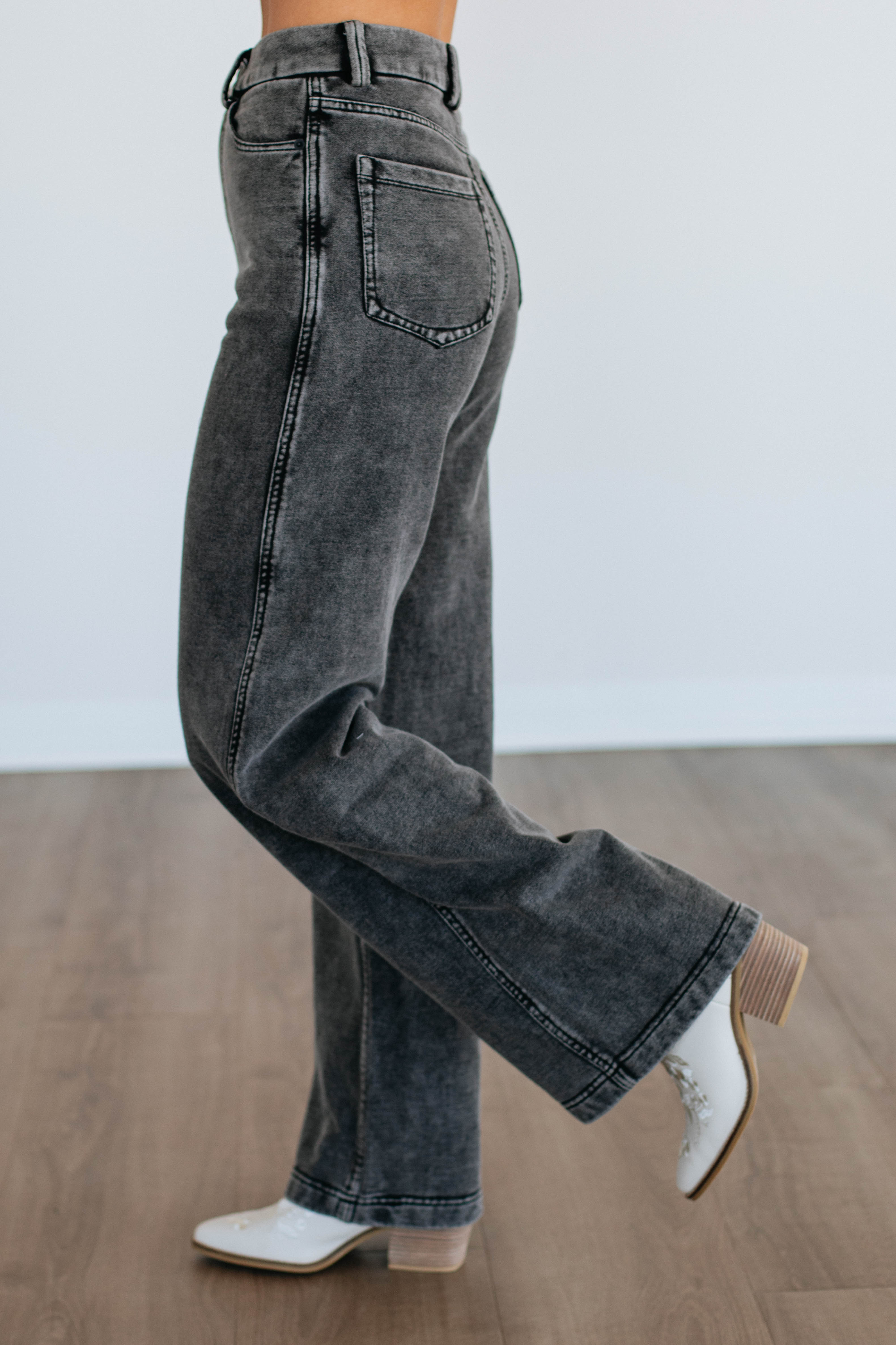 Felipa Denim Pants for Women - High Waisted Stretch Jeans with Pockets | Comfortable & Stylish for Casual Wear, Office, and Date Night
