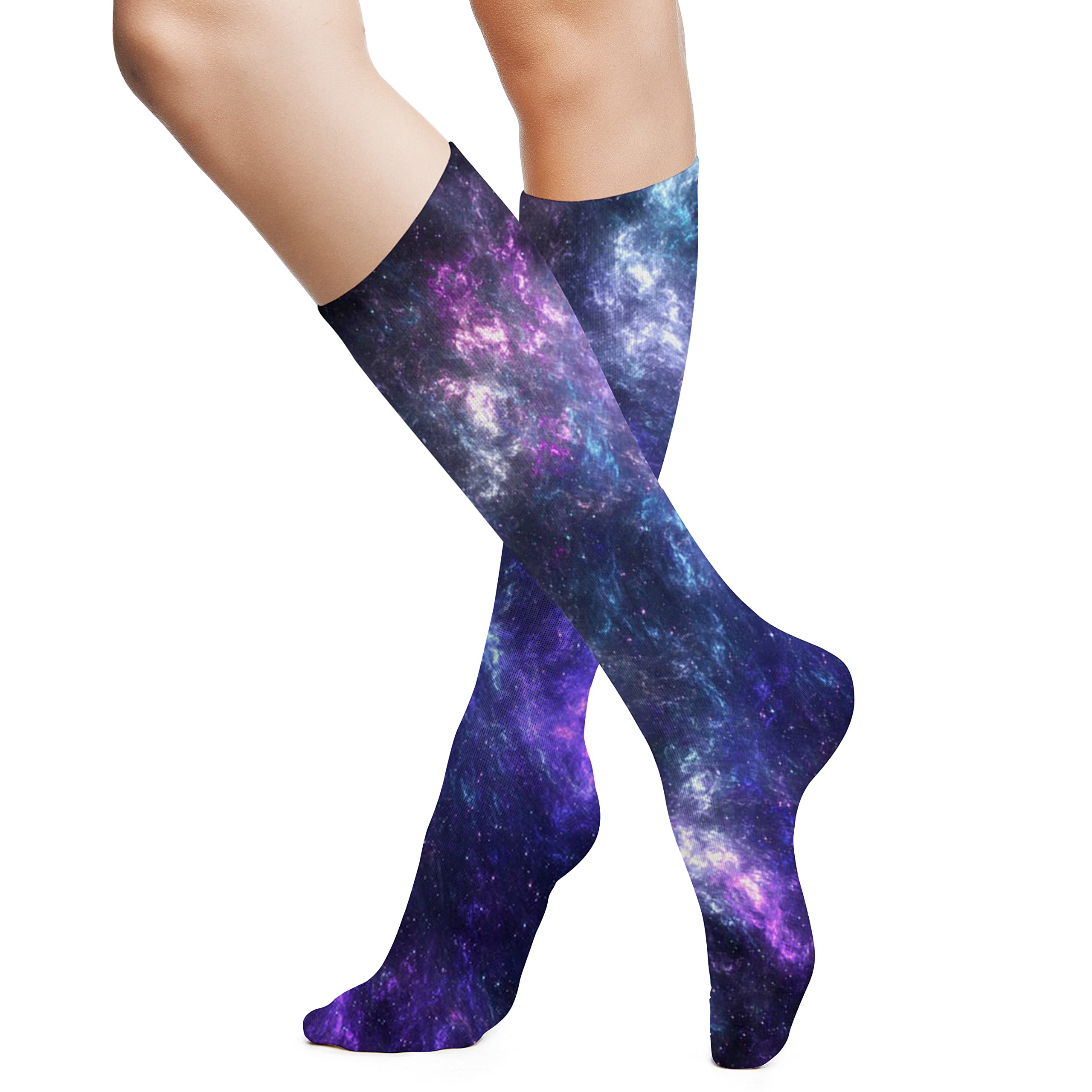 Funky Colorful Cushion Sport Socks - Athletic Cushioned Running Performance Crew Socks for Men & Women | Gym, Jogging, Workout, Hiking & Everyday Comfort