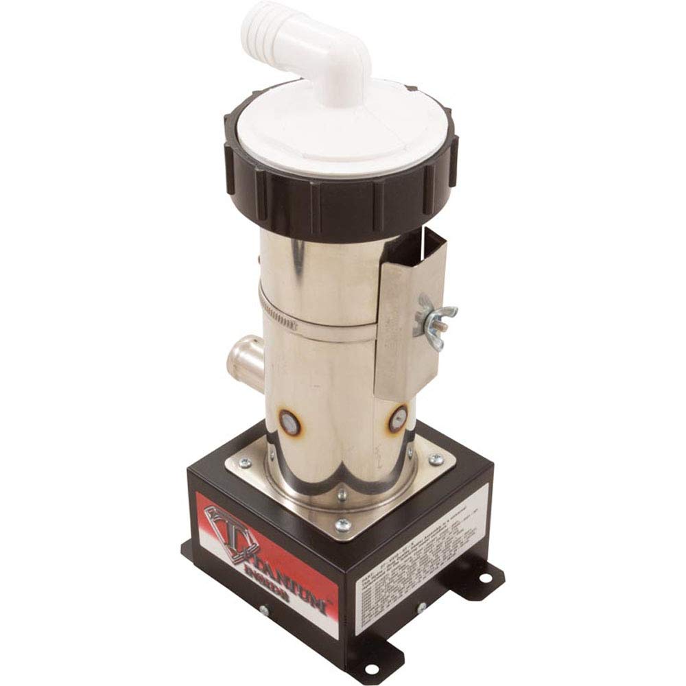 Hydro Quip 4.0kW Vertical Low Flow Water Heater Replacement - Universal Rite-Fit HQ Heater for Pools, Spas & Hot Tubs | Energy Efficient Heating Solution