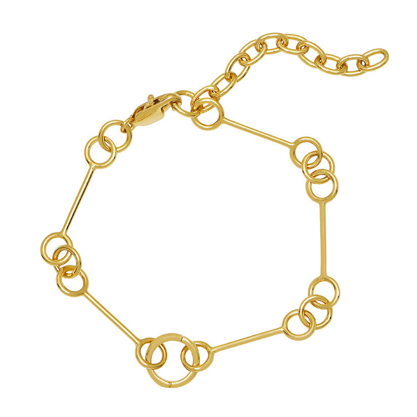 Goldbug Collection Petite Wishbone Bracelet - Dainty Gold-Tone Adjustable Bangle for Women | Perfect for Everyday Wear, Gifts & Special Occasions