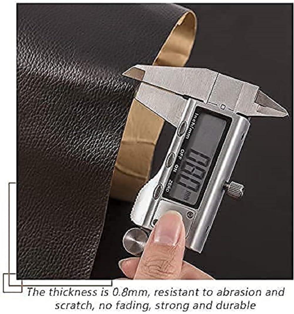 Hetzon Self-Adhesive Leather Repair Patch - 30x60cm Upholstery Repair Tape for Sofa, Chair, Car Seat, Couch, Handbag & Furniture - DIY Leather Restoration Kit (Black, 1-Pack) | Perfect for Home, Office & Auto Interior Repairs