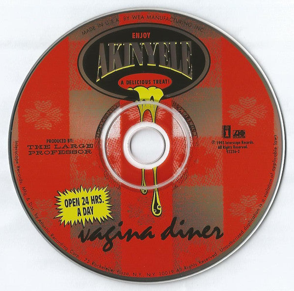 Akinyele - Vagina Diner CD Album (New or Mint Condition) - Perfect for Hip-Hop Collectors & 90s Rap Music Lovers