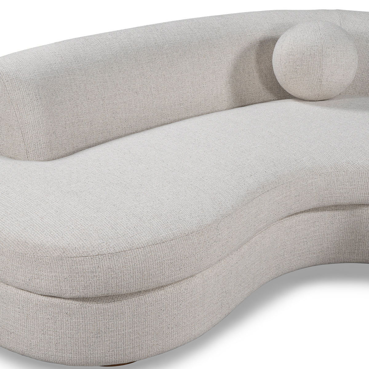 Concord Sectional Sofa in Ivory - Modern Living Room Furniture for Home & Office Comfort