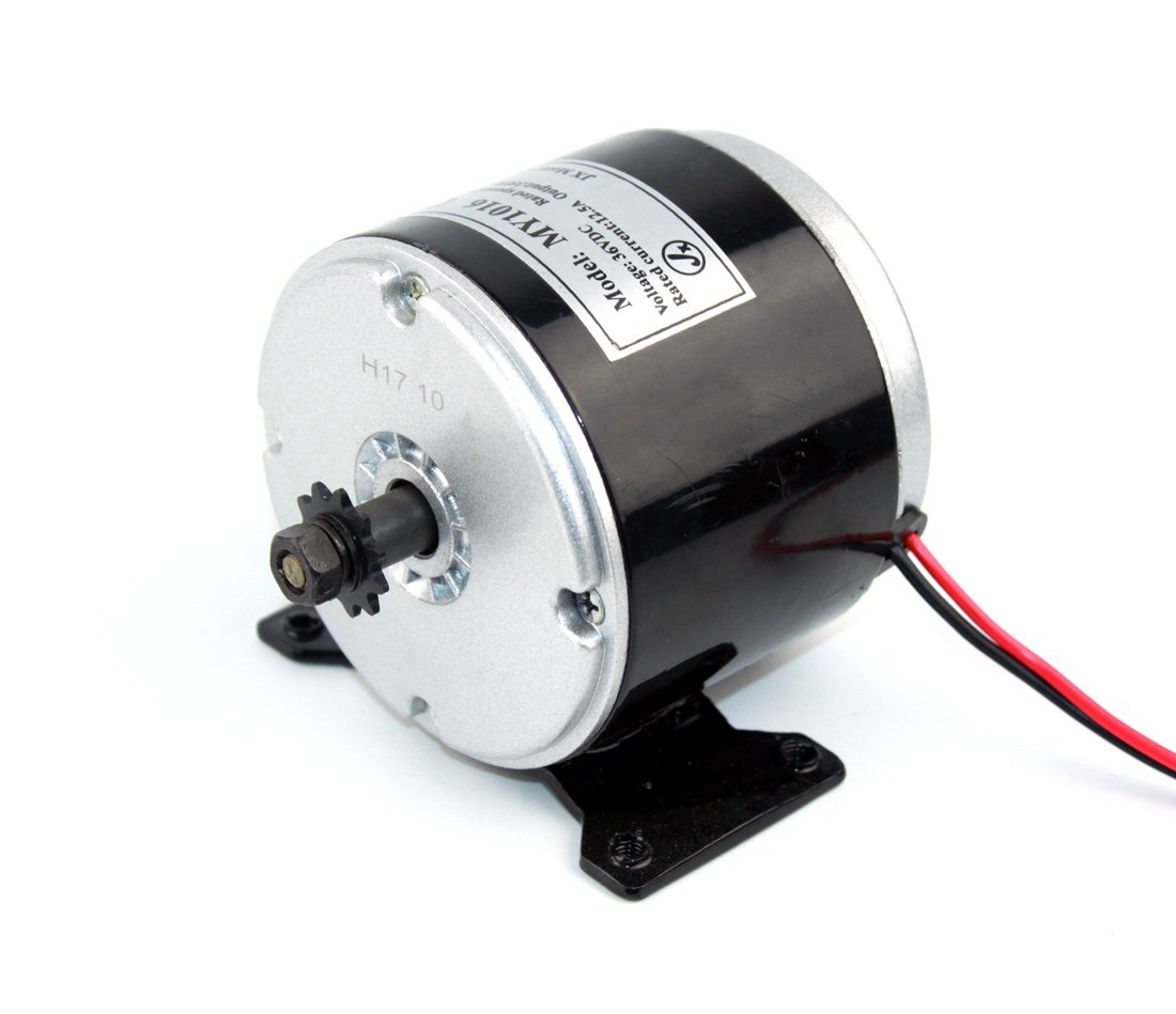 24V 36V 350W Electric DC Motor Kit for DIY Electric Skateboard & Bike - High Power 350W Engine Motor with 25H Chains (Pedal Kit Included) - Perfect for E-Bike Conversions & Motorized Skateboard Projects