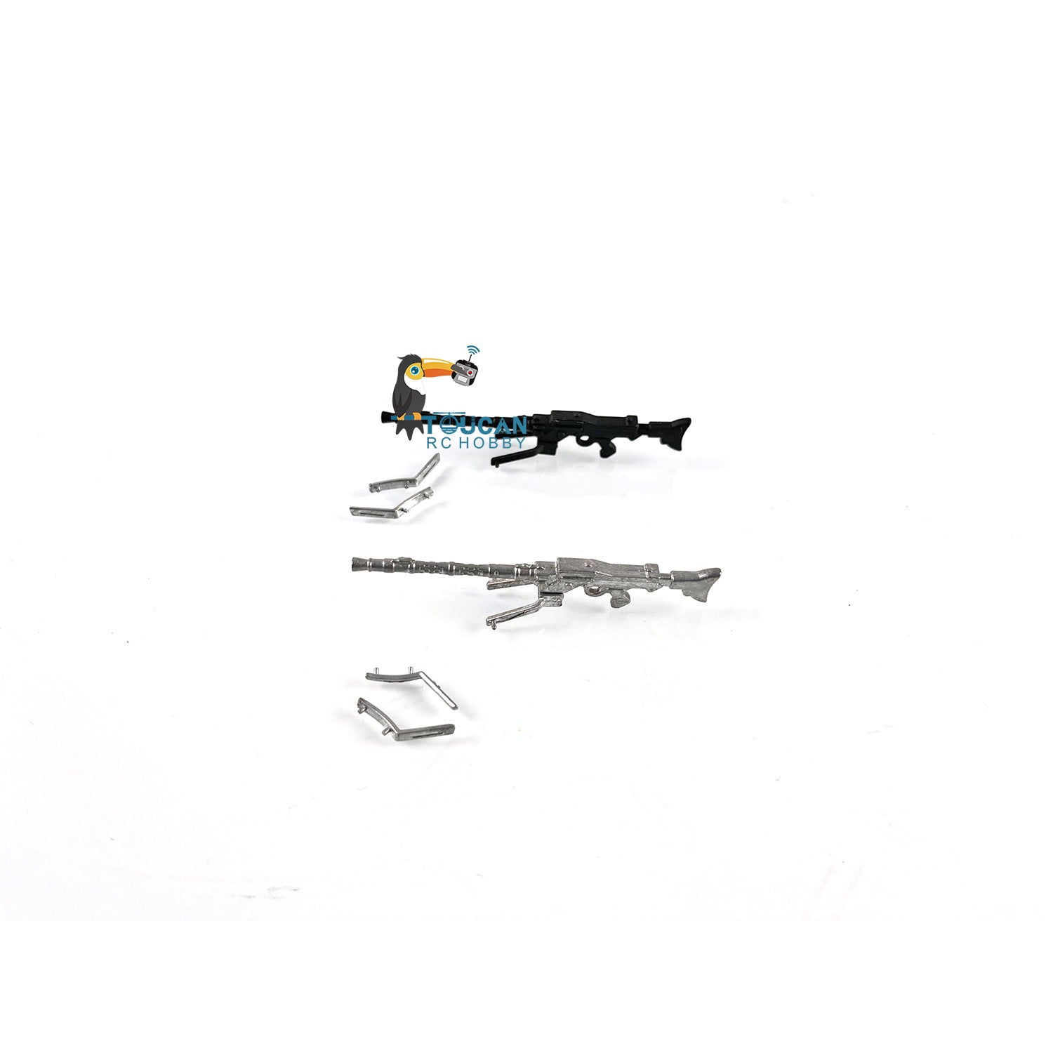 1/16 Scale Metal Machine Gun for Henglong RC Tanks - Compatible with Sherman 3898, M1A2, Panzer III, King Tiger 3848, Challenger 3908 - Upgrade Part for Tank Battles & Military Model Displays