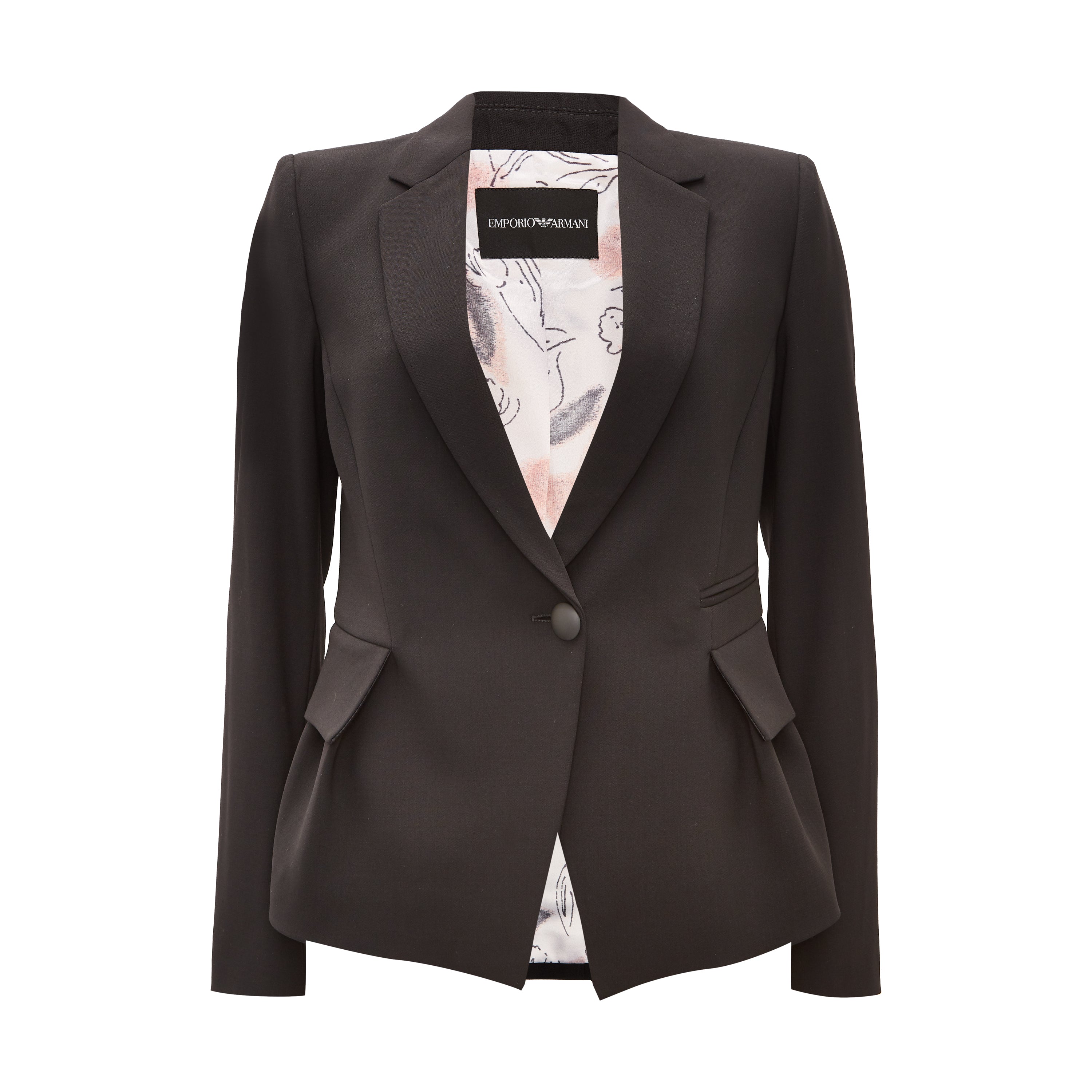 One-Button Wool Stretch Jacket for Women - Comfortable & Stylish Outerwear for Fall & Winter - Perfect for Office, Travel & Casual Outings
