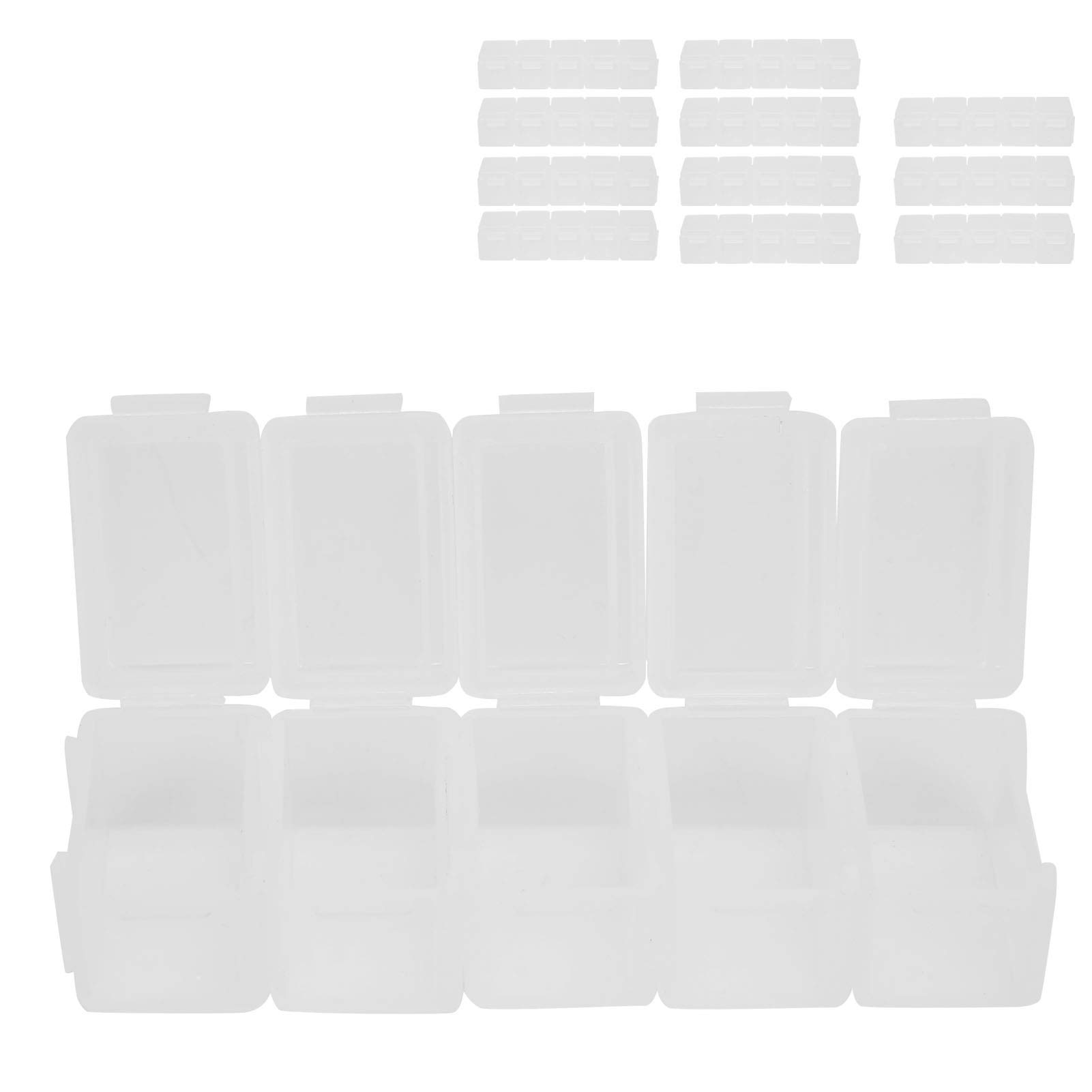 12-Piece Portable Storage Box Set - Durable Organizer Containers with Smooth Edges for Beads, Crafts & Small Parts | Home, Office & Travel Organization Solution