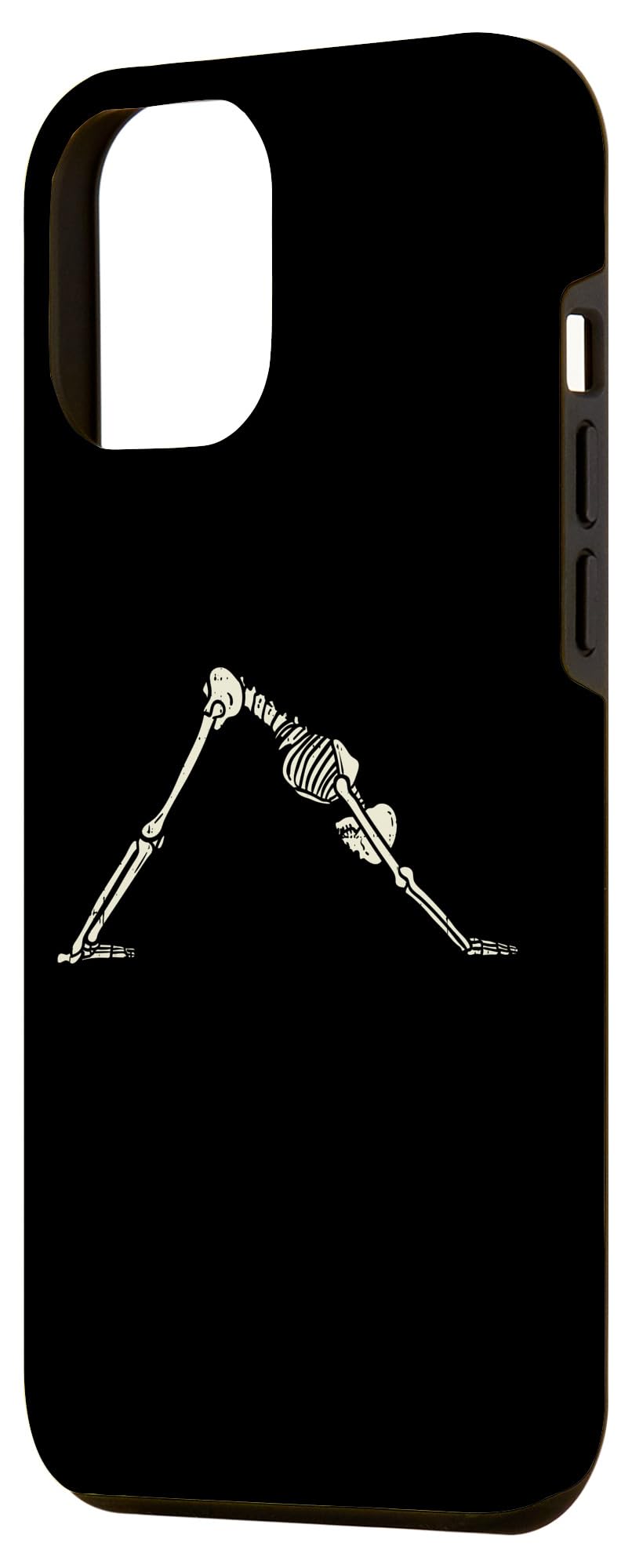 iPhone 12 Pro Max Case - Funny Dog Downward Skeleton Yoga Halloween Phone Cover | Perfect for Yoga Lovers, Halloween Costumes & Unique Gift Ideas