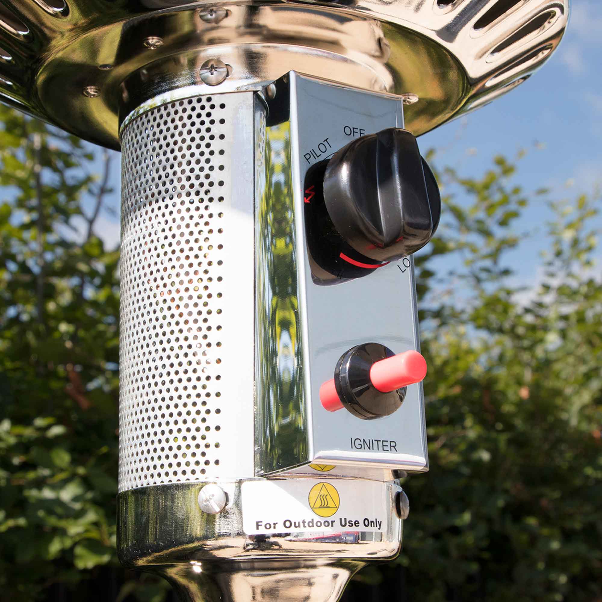 13kW Outdoor Gas Patio Heater for Garden, Deck & Backyard - Black DG1 | Perfect for Cold Evenings, Outdoor Dining & Entertaining Guests