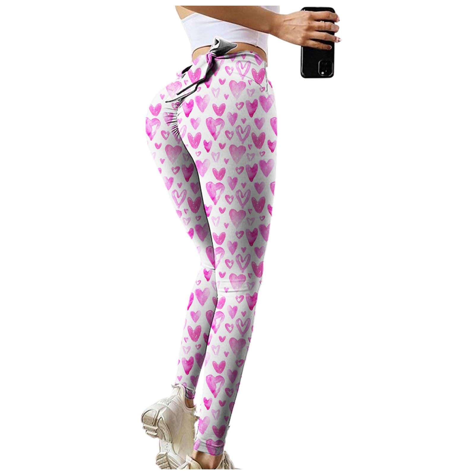 DHPD Women's Fashion Sports Star Print Digital Five Points Yoga Fitness Tight Shorts - Perfect for Yoga, Gym, Running & Casual Wear