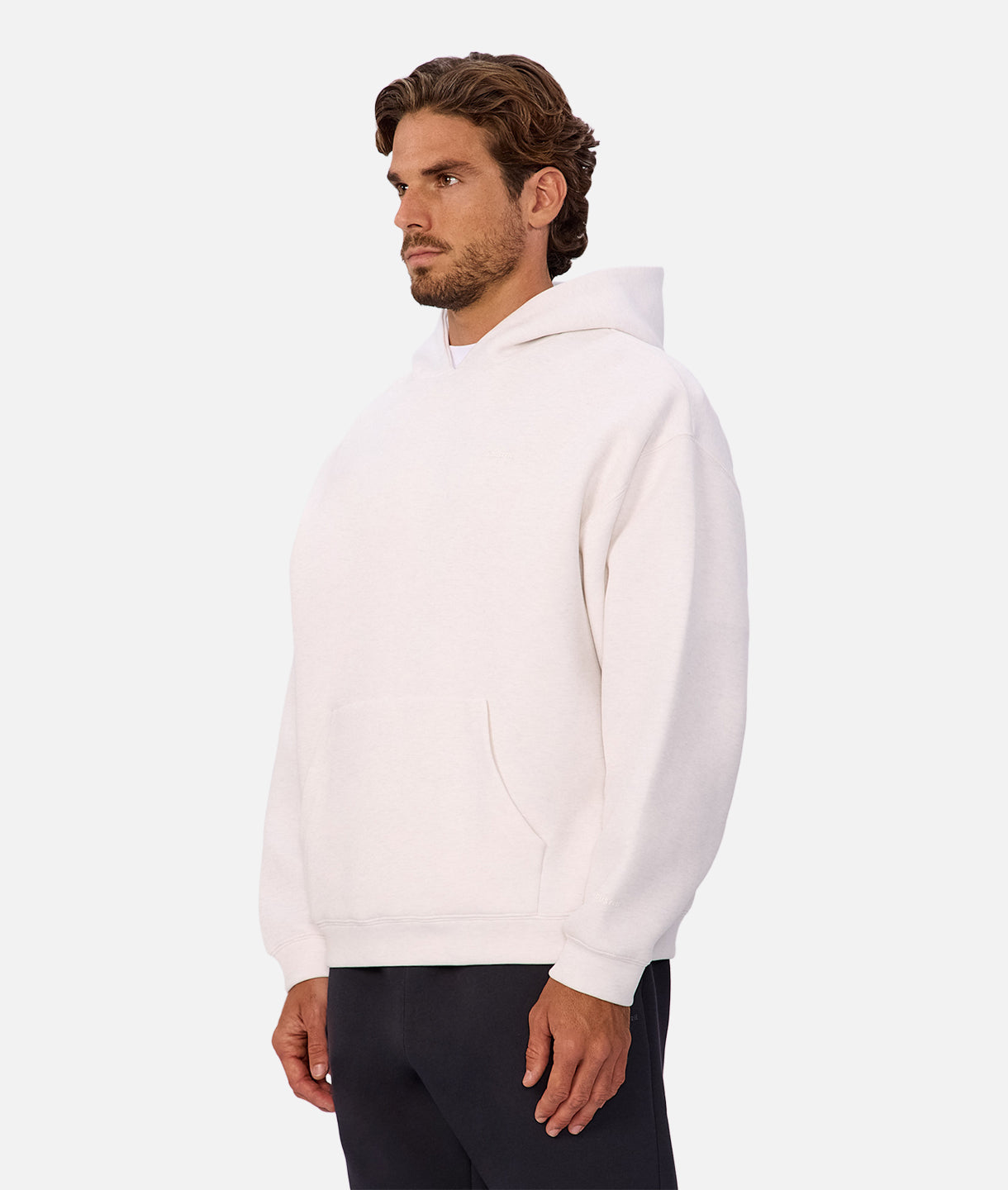 Premium Tech Del Sur Hoodie - Ivory Marle | Soft & Comfortable Pullover Sweatshirt for Men & Women | Perfect for Casual Wear, Gym, and Outdoor Activities