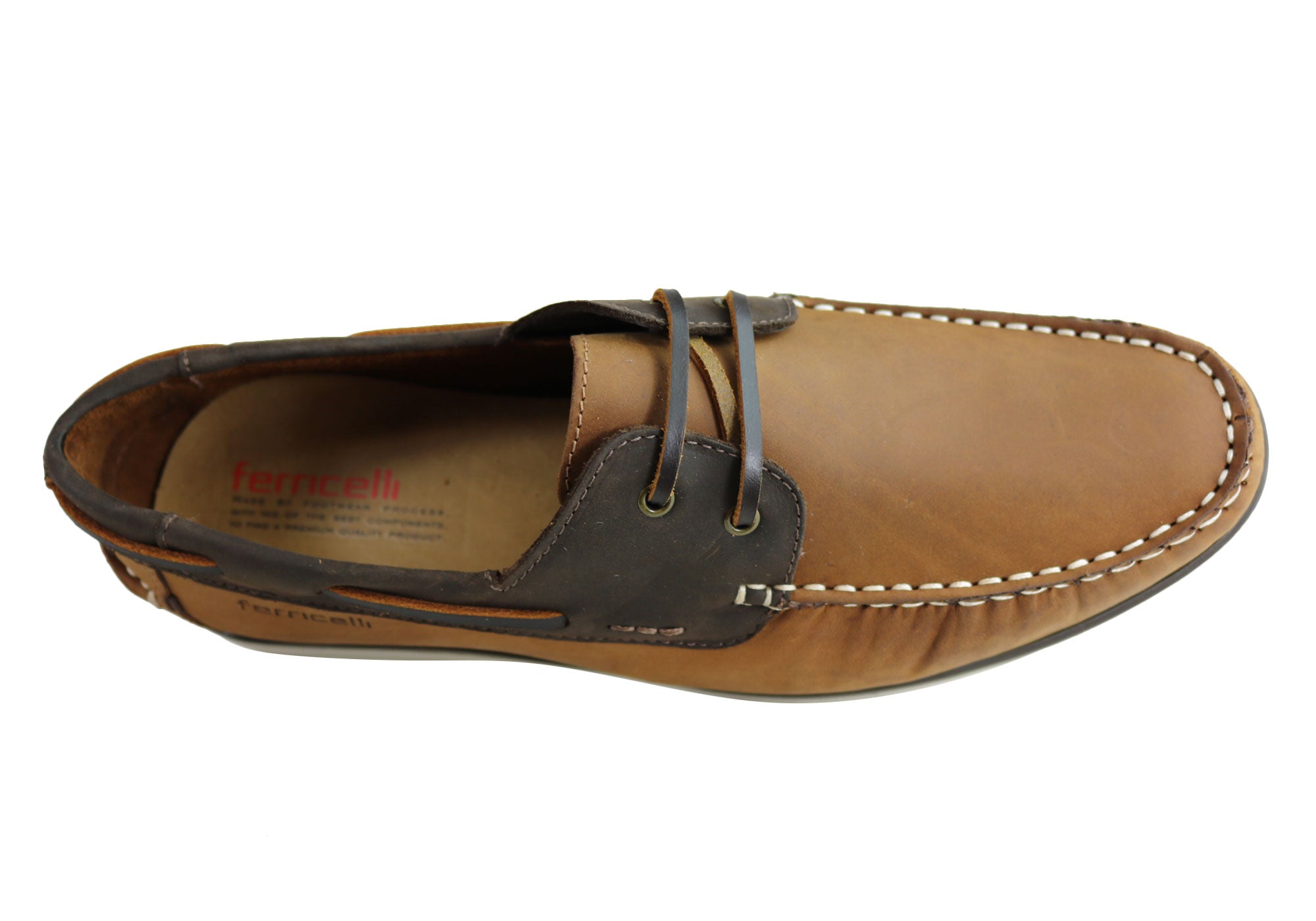 Ferricelli Gordon Men's Casual Leather Lace-Up Shoes - Handmade in Brazil - Comfortable & Stylish for Everyday Wear, Office & Outdoor Activities