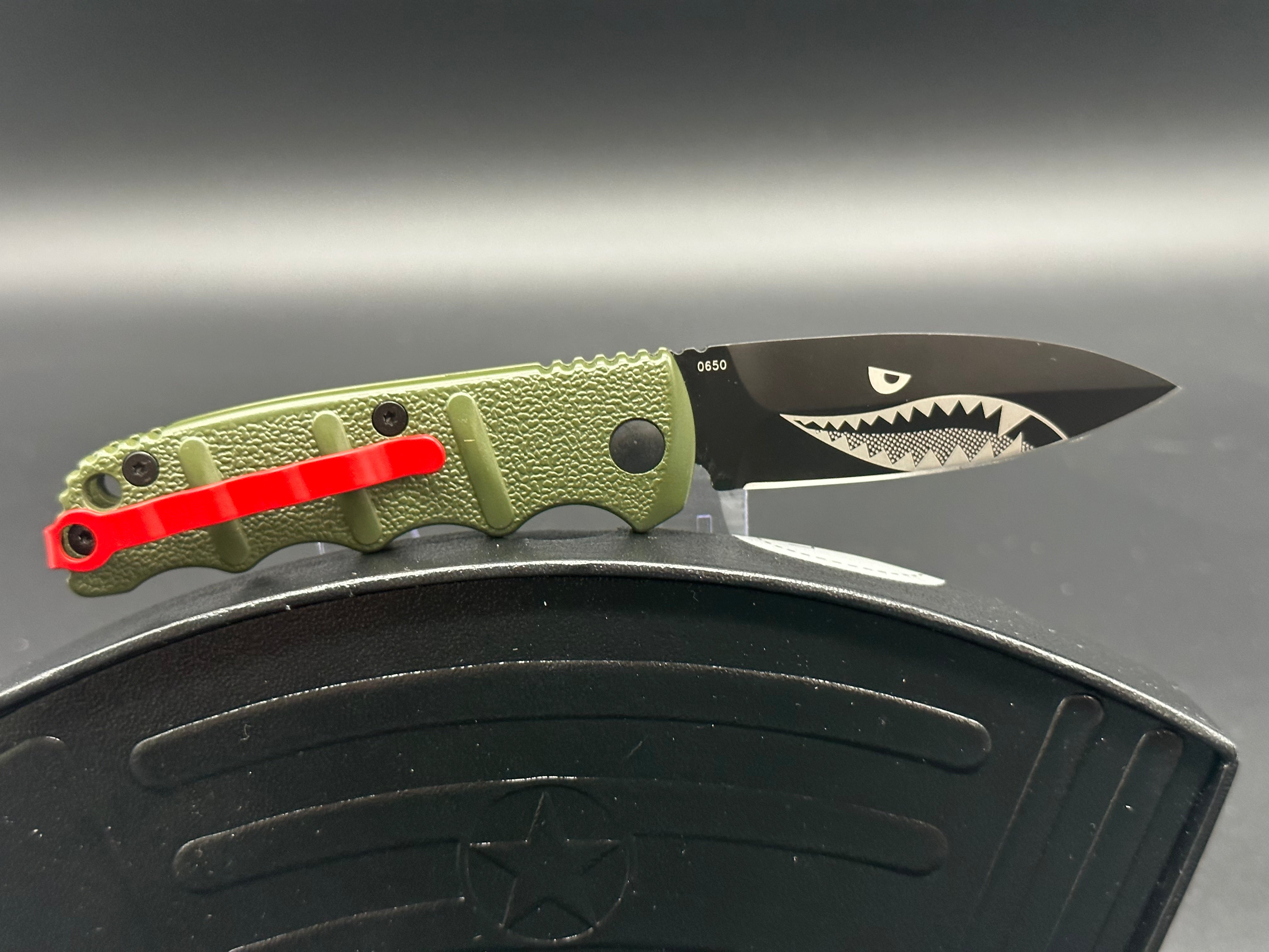 Boker Mini Warhawk Kalashnikov Folding Knife - Green Tactical Pocket Knife for Outdoor, Camping, EDC & Survival Gear