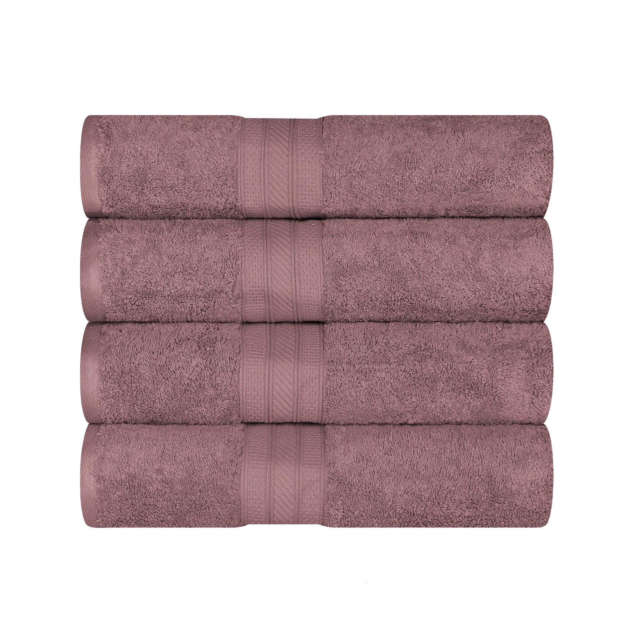 Premium Atlas Cotton 4-Piece Bath Towel Set - Ultra Absorbent, Heavyweight & Soft - Perfect for Spa, Bathroom & Luxury Home Use