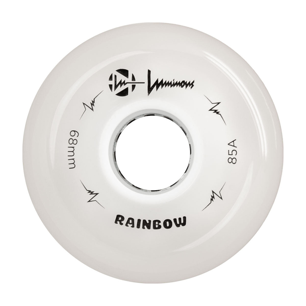 Luminous LED Inline Wheels 68mm - Pack of 4 for Night Skating, Rollerblading & Outdoor Sports - Glow in The Dark Skate Wheels for Adults & Kids