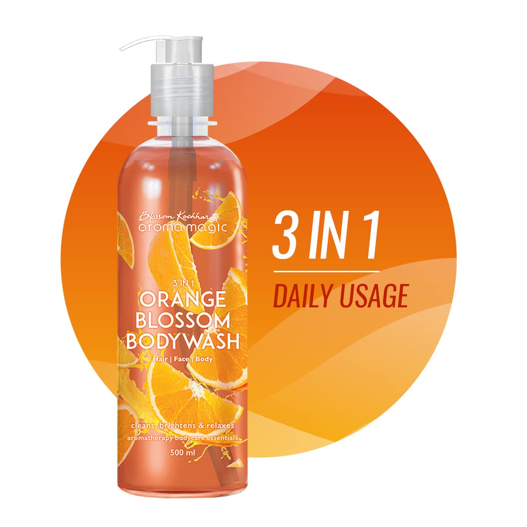 Aroma Magic Orange Blossom Body Wash 220ml - Hydrating & Refreshing Shower Gel for Soft Skin | Perfect for Daily Use & Spa Days