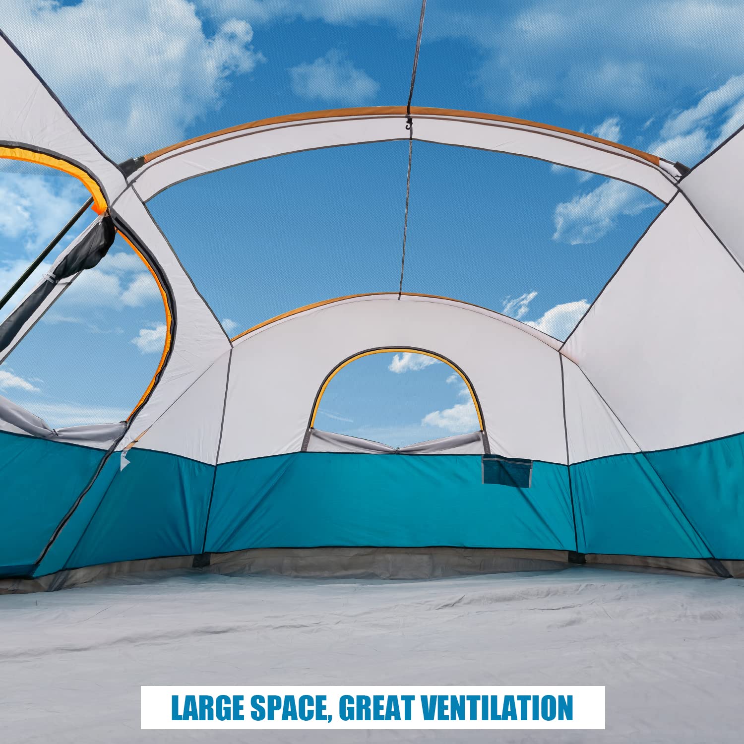 UNP 8/9 Person Family Camping Tent - 14'x14'x78