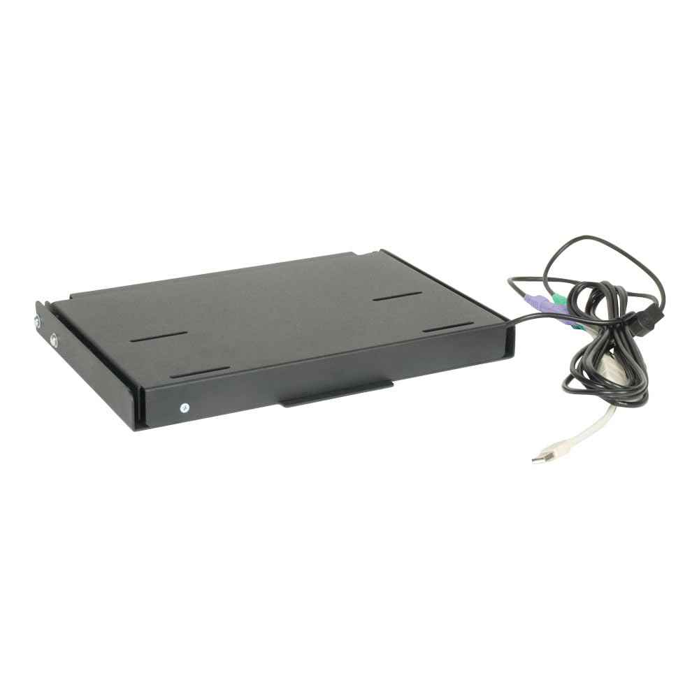 RackSolutions Keyboard Wall Mount Bracket - Heavy Duty Adjustable Under Desk Tray for Ergonomic Workspace Setup (Home Office, Gaming, Studio)