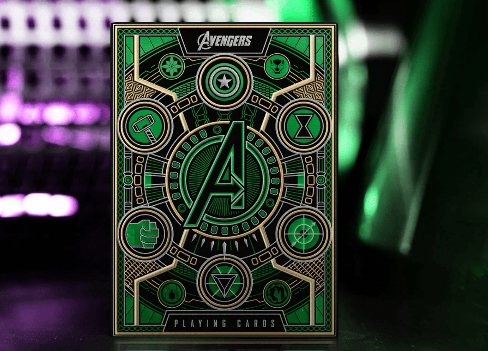 Marvel Avengers Playing Cards - Green Edition | Premium Superhero Card Game for Collectors & Game Nights | Perfect for Parties, Gifts & Family Fun