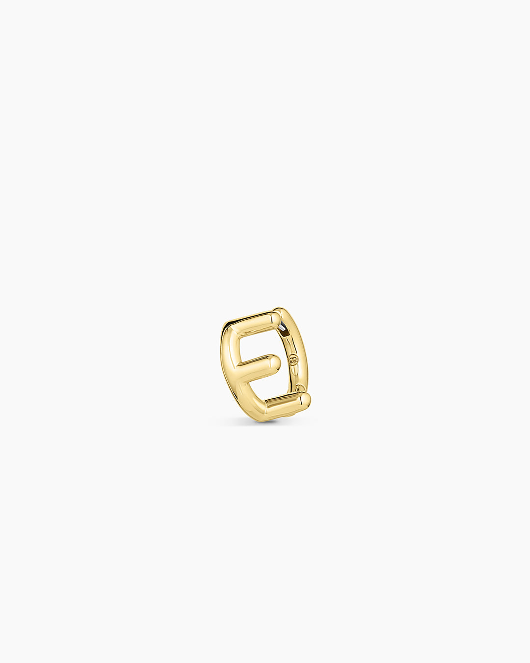 Alphabet Single Huggie Earrings - Minimalist Gold Plated Initial Letter Studs for Women - Perfect for Everyday Wear, Gifts & Special Occasions
