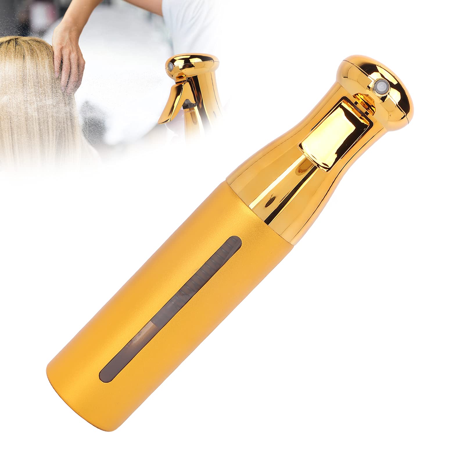 **Golden Mist Spray Bottle - Leak-Proof Empty Hair Spray Bottle for Salon & Barber - Perfect for Hair Styling, Travel & DIY Beauty**
