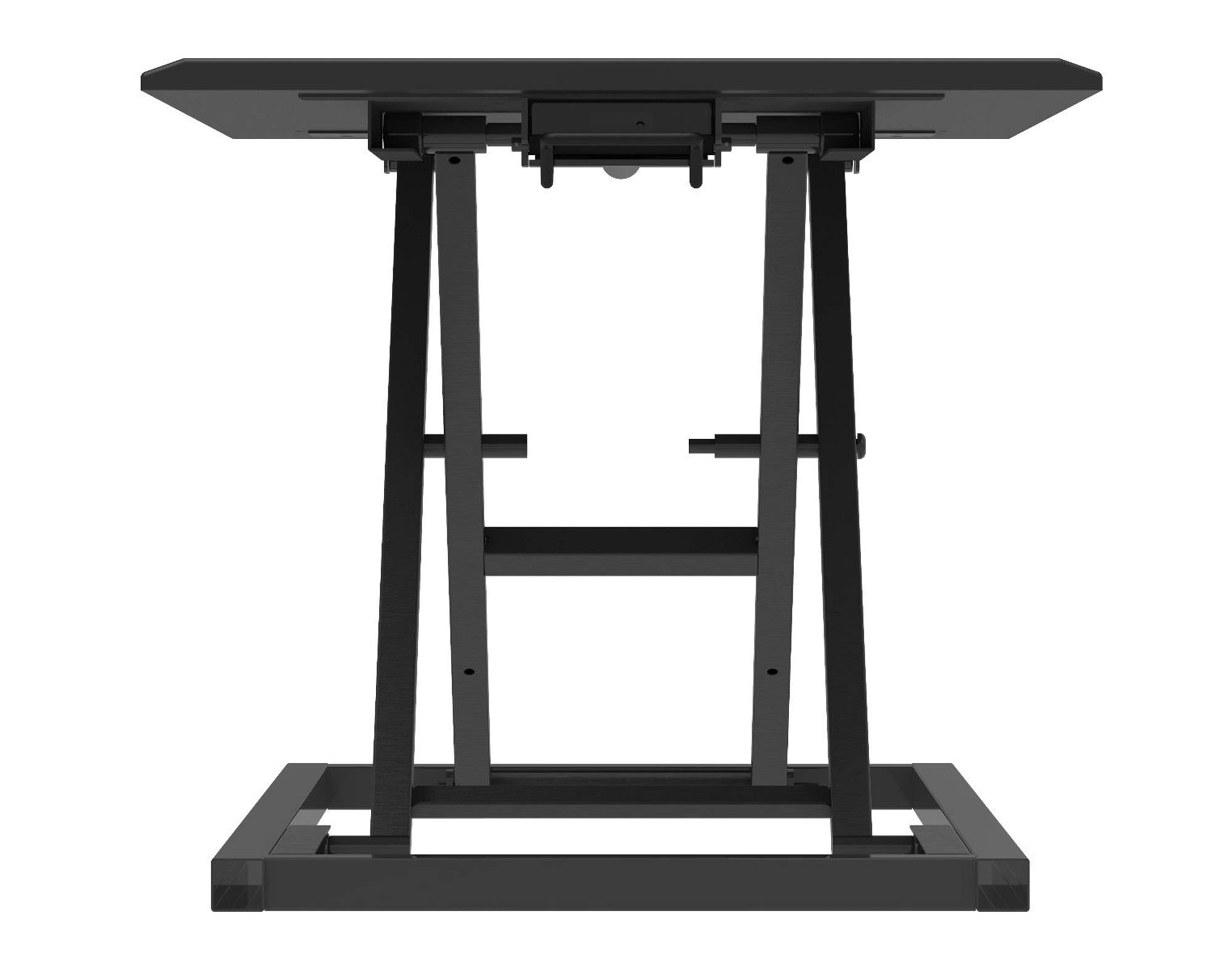 Adjustable Pneumatic Standing Desk Converter - Black for Home & Office