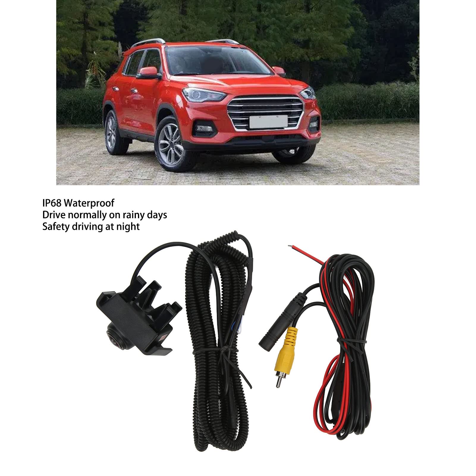 HD Front View Camera for Car with Night Vision - Backup, Parking & Driving Assistance in Low Light Conditions