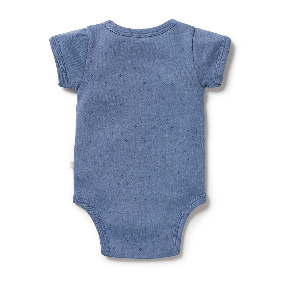 Organic Pointelle Kimono Bodysuit for Women - Soft Breathable Loungewear & Sleepwear - Perfect for Yoga, Spa Days and Relaxing at Home