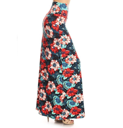 Selena MAXI SKIRT for Women - Flowy Long Skirt with High Waist & Side Slit - Perfect for Summer, Beach, Parties & Casual Wear