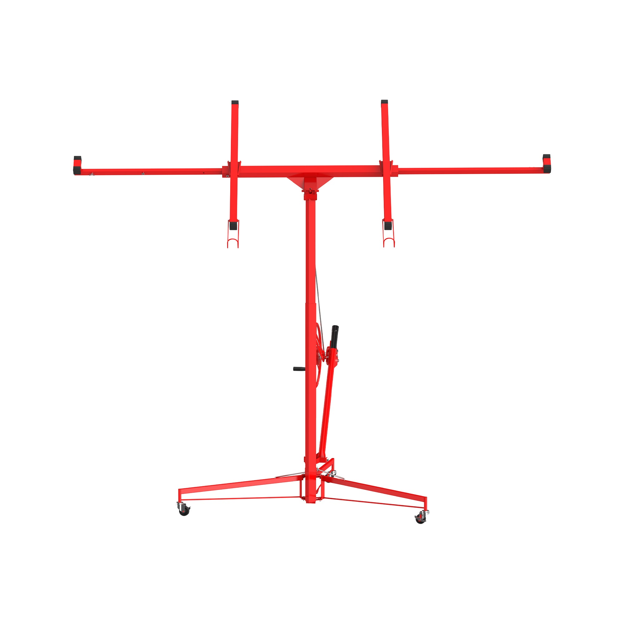 GARVEE 16ft Drywall Lift 150 lbs Capacity - 360° Adjustable Telescopic Arm with Locking Wheels for Sheetrock Panel Hoisting | Perfect for Ceiling Installation & DIY Home Renovation Projects