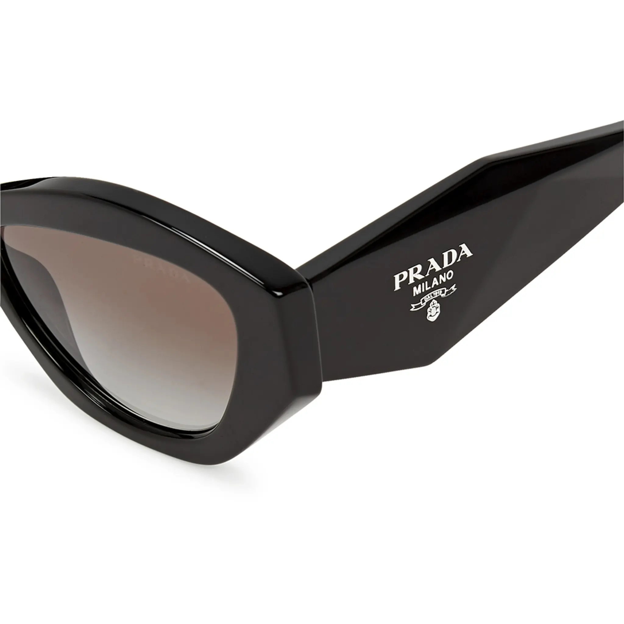 Prada PR 07YS 1AB0A7 Butterfly Black Sunglasses for Women - Luxury Designer Shades with UV Protection - Perfect for Summer, Beach & Outdoor Activities