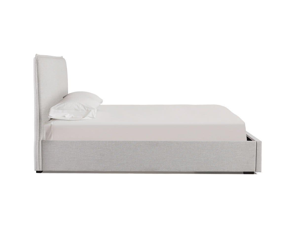 Blake Upholstered Storage Bed - Queen Size Platform Bed with Underbed Storage | Modern Bedroom Furniture for Small Spaces & Guest Rooms