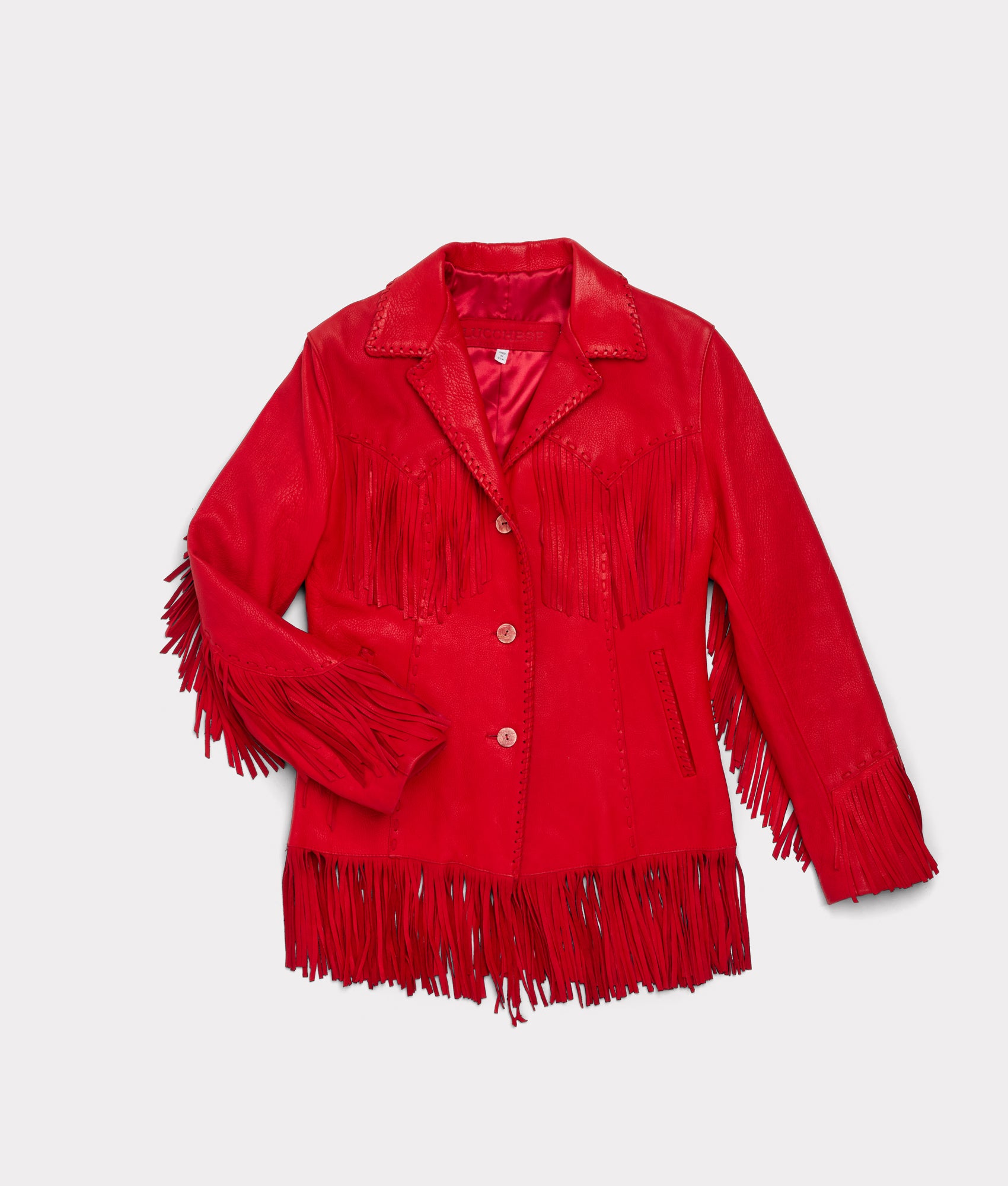 Stylish Red Fringe Jacket for Women - Trendy Boho Outerwear for Parties, Concerts & Festivals | Fashionable Fall & Winter Coat
