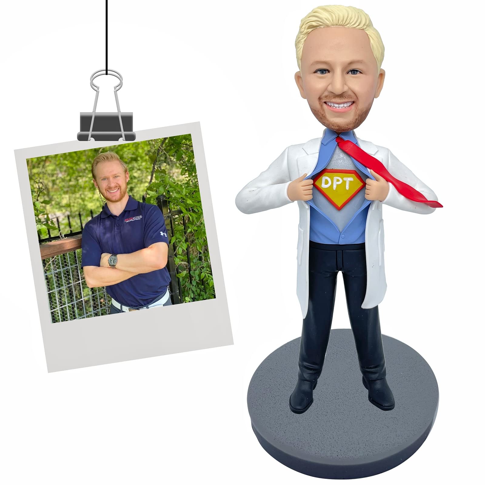 Custom Doctor Bobble Head - Personalized Surgeon Retirement Gift - Handmade Sculpture for Dentists, Physicians & Medical Professionals | Perfect for Retirement Parties, Office Decor & Appreciation Gifts