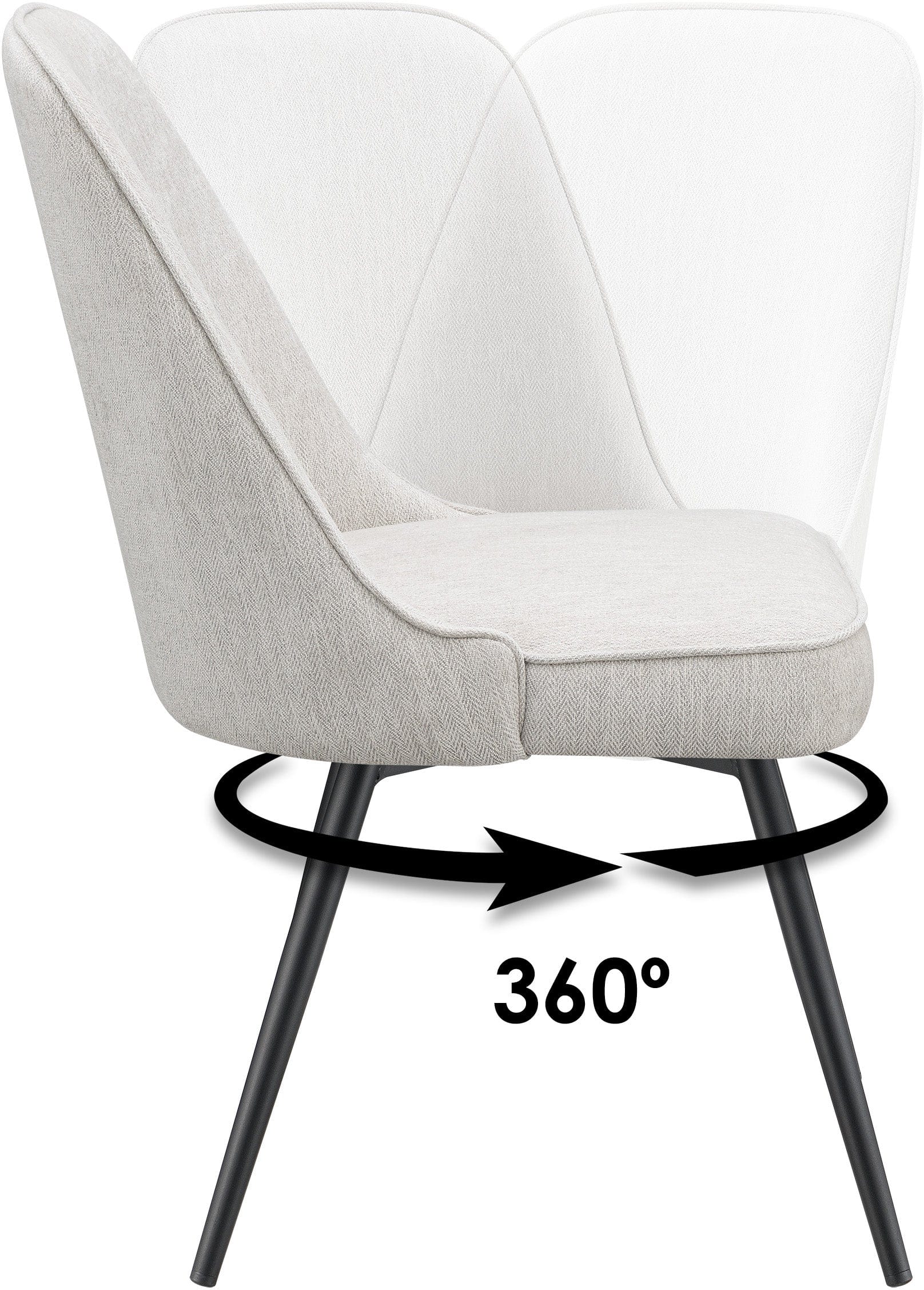 Office Star Martel Swivel Chair - Ergonomic Mesh Back Office Chair with Adjustable Height and 360° Rotation - Perfect for Home Office, Conference Rooms & Workspaces