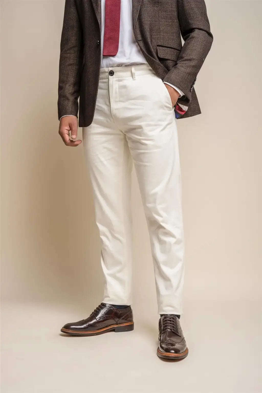 Cavani Men's Dakota Chinos - Classic Slim Fit Stretch Dress Pants for Business Casual & Office Wear | Comfortable Work Pants for Men