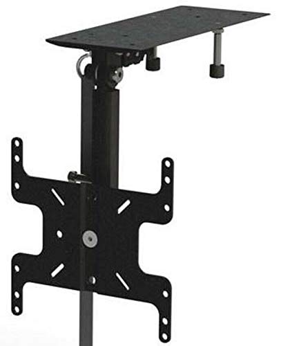 MVUCM Under Cabinet or Ceiling TV Mount - Adjustable Bracket for Kitchens, Boats, RVs & Small Spaces - Perfect for Watching TV While Cooking or Traveling