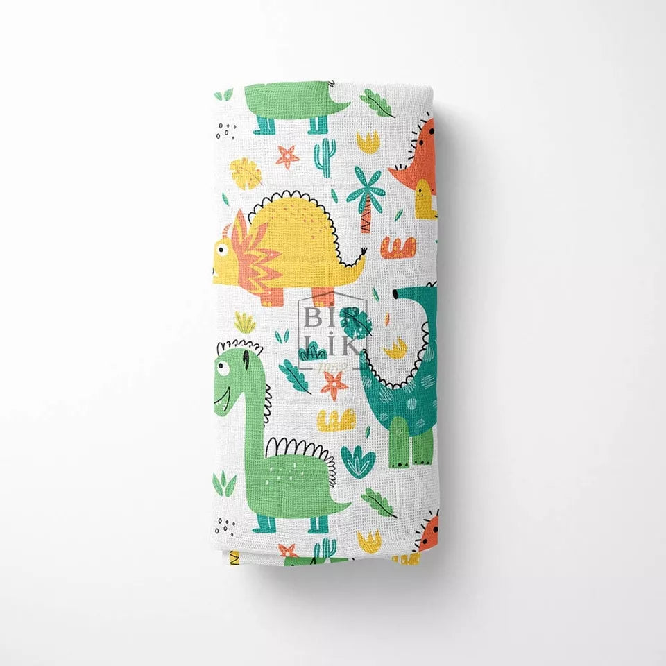 Lunanino 2 Pack Ultra Soft 100% Cotton Muslin Swaddle Blankets for Newborns - Breathable Baby Wrap Blanket Set for Boys & Girls - Perfect for Swaddling, Nursing, Stroller & Photo Shoots - Gift Box Included