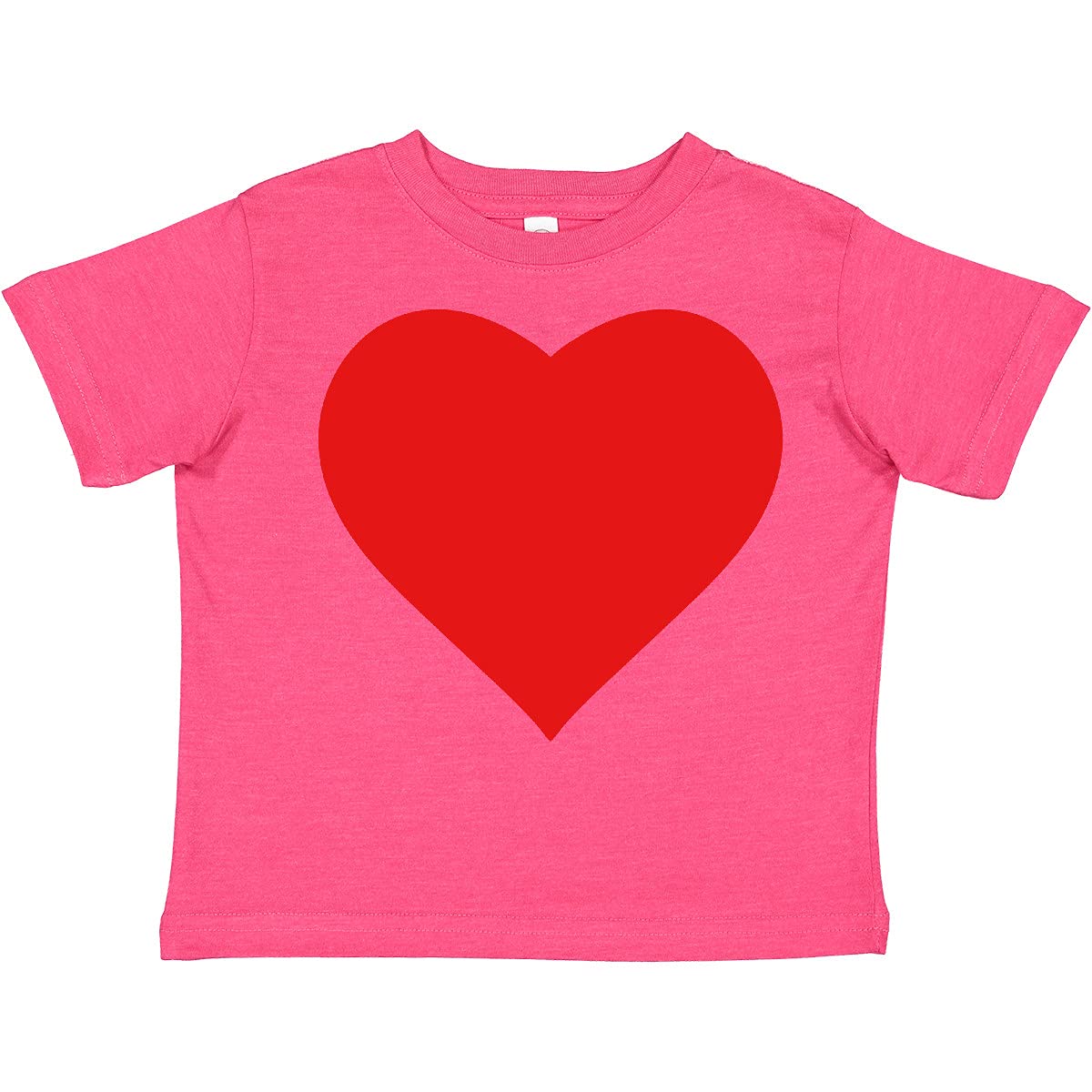 Inktastic Red Heart Toddler T-Shirt - Cute Valentine's Day Outfit for Kids | Perfect for Family Photos, Parties & Everyday Wear