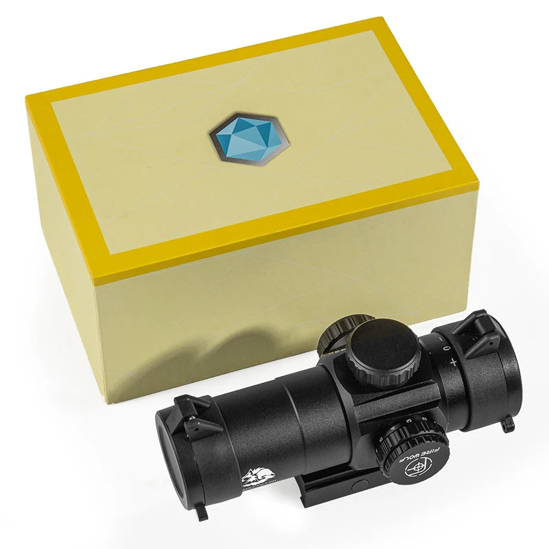 FIRE WOLF 3X30 Prism Scope - Compact Hunting Rifle Scope with 1/2 MOA Adjustment, Waterproof & Shockproof (1000G) - Ideal for Tactical Shooting, Hunting, and Outdoor Adventures