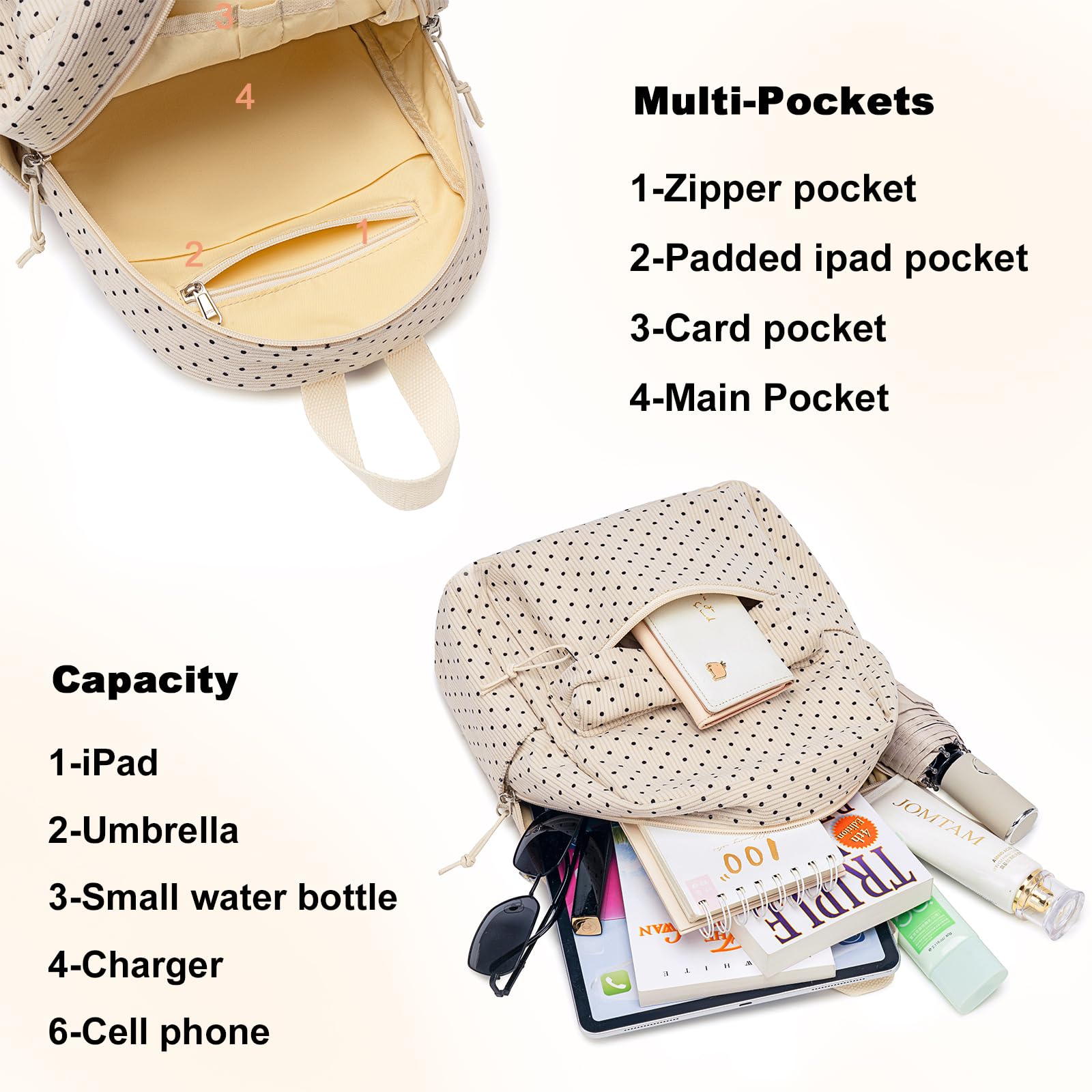 Cute Mini Backpack for Girls & Teens - Small Casual Purse Backpack for School, Travel & Daily Use | Lightweight Durable Daypack for Students, Outings & Shopping