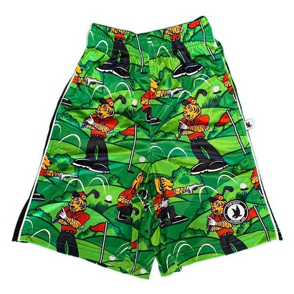 Boys Golf Shorts - Breathable & Comfortable Tiger Print for Junior Golfers - Perfect for Golf Practice, Tournaments & Casual Wear