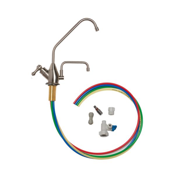 AlkaViva Undersink Water Filter Conversion Kit - Alkaline Water Filtration System for Clean, Healthy Drinking Water - Perfect for Kitchen Sink Installation & Home Hydration