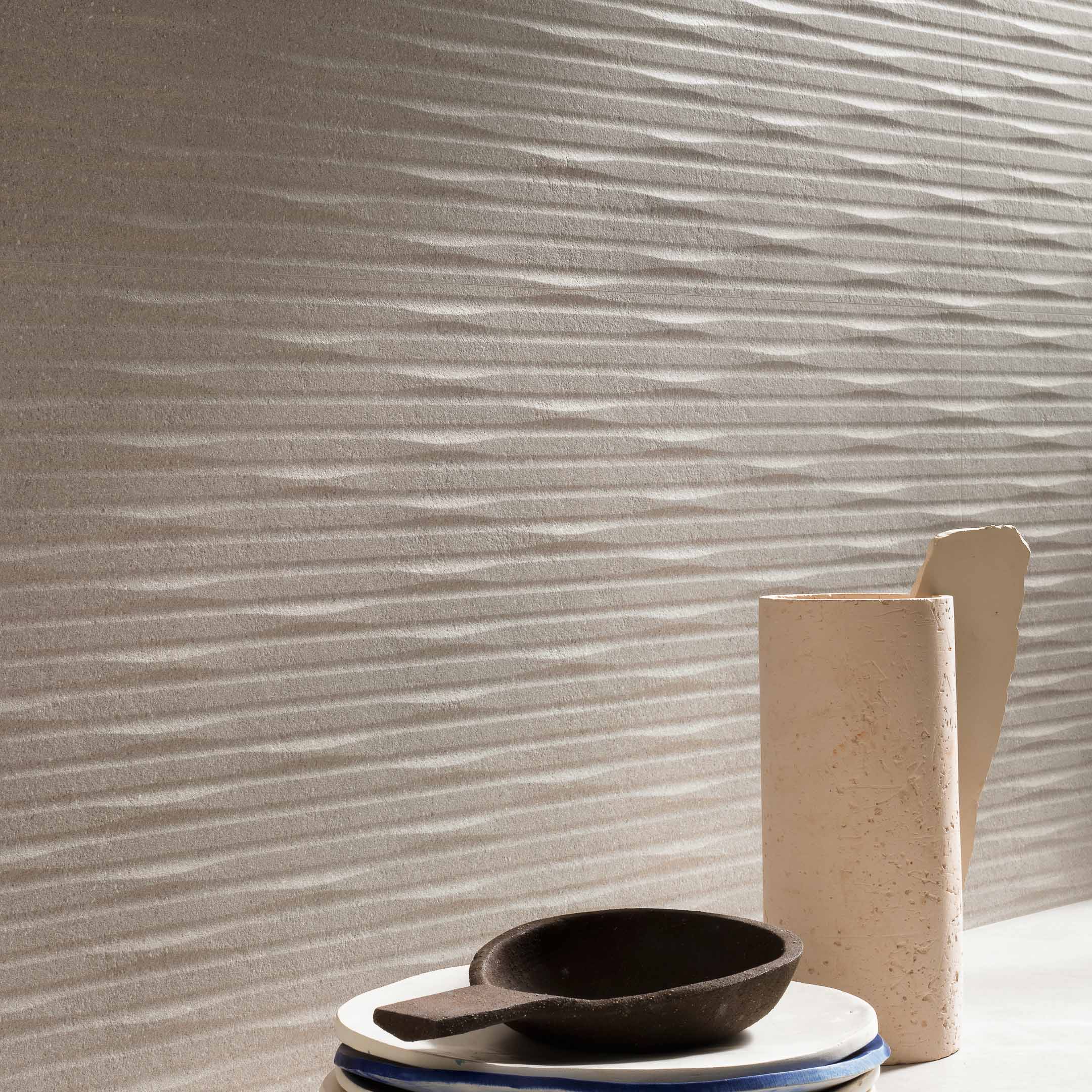 Hand Carved 3D Whittle Chisel Textured Wall Tile - Perfect for Bathroom, Kitchen & Living Room Accent Walls
