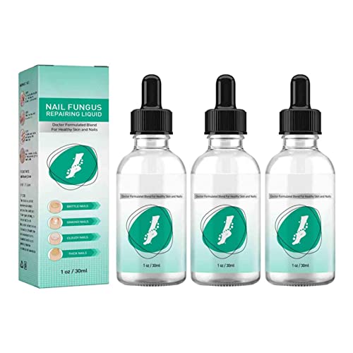 Toenail & Nail Repair Treatment - Nail Renewal Solution for Damaged & Discolored Nails (1oz/30ml) - Perfect for Fungal Nail Care & Pedicure Prep